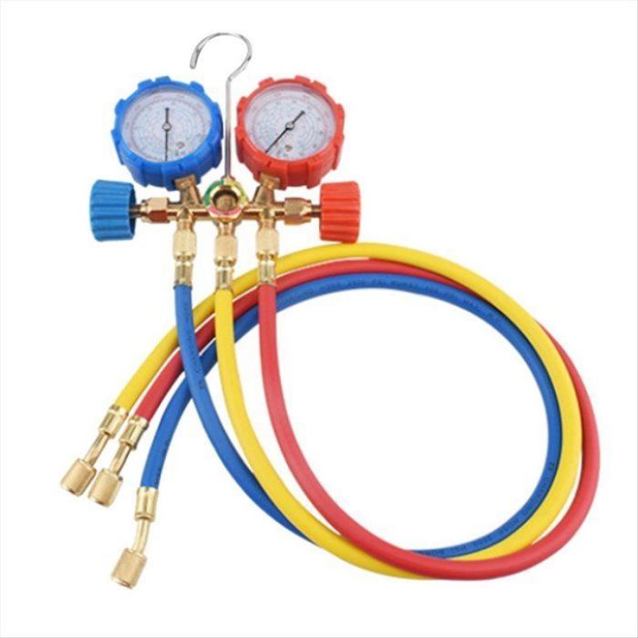 Manometre R134a Manomètre de Pression de Neige pour Tableau de Fluorure R134A Ensemble ...