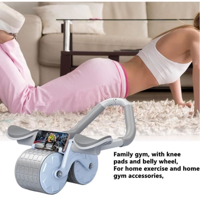Roue 4 Roues Support Coudes Roue Abdominale 4 Roues Avec Support Coude - Entraînement Fitness Maison Homme Femme Roue Abdominale Avec Coudières
