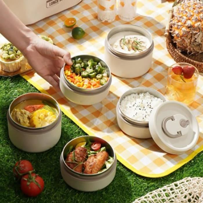 Stackable insulated shop lunch containers