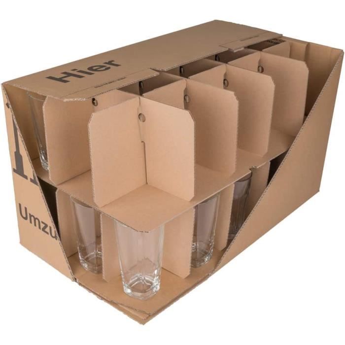Carton pour les verres : achat de cartons pour le déménagement