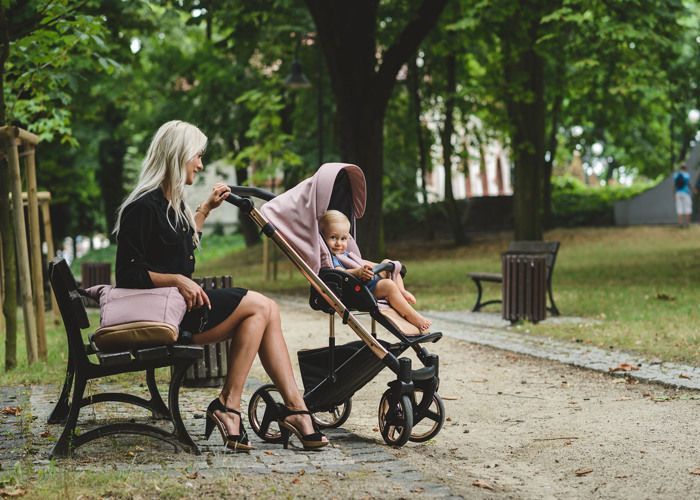 sac à langer de luxe pour bébé - sac landau - sac poussette - rose