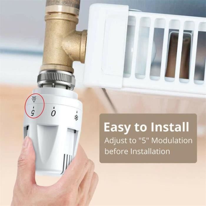 Lot De 4 Têtes Thermostatiques De Radiateur : M30 X 1,5 - Thermostat De