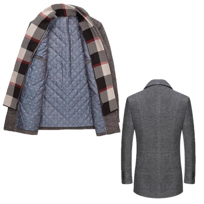 Calico wool trench coat newport online