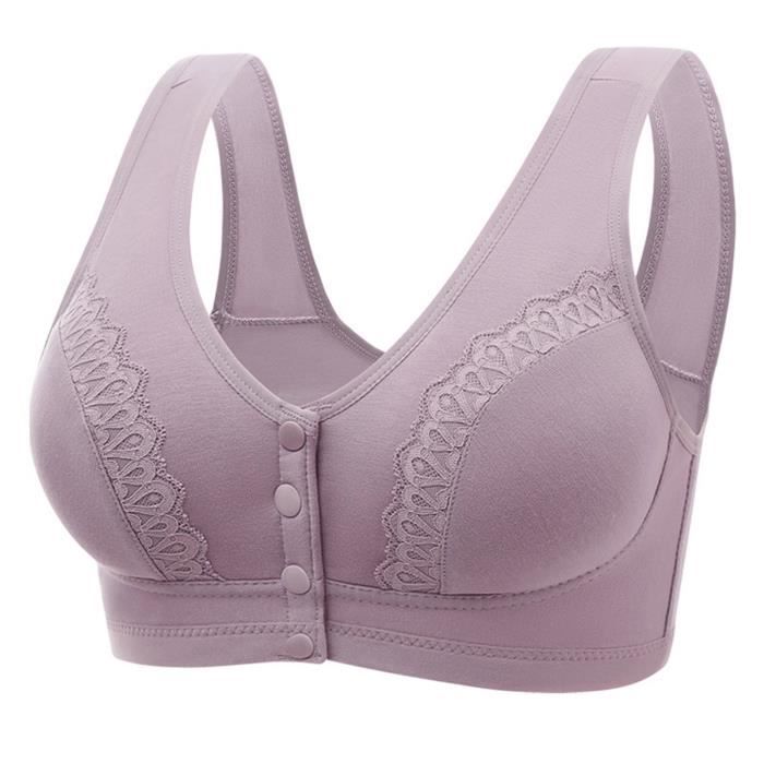 Soutien Gorge Boucle Avant En Dentelle Pour Femmes Plus La Taille
