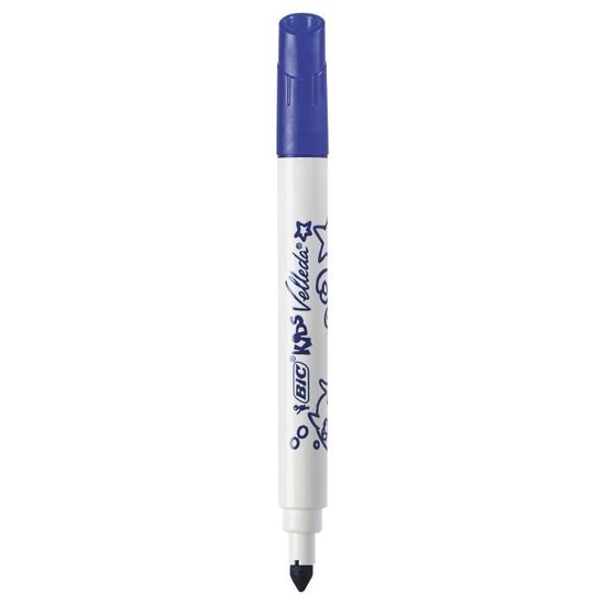 - Fine Couleurs Assorties BIC Velleda Feutres Effa/çables /à Sec 4 bleu, 3 noir,1 rouge Blister de 8 feutres