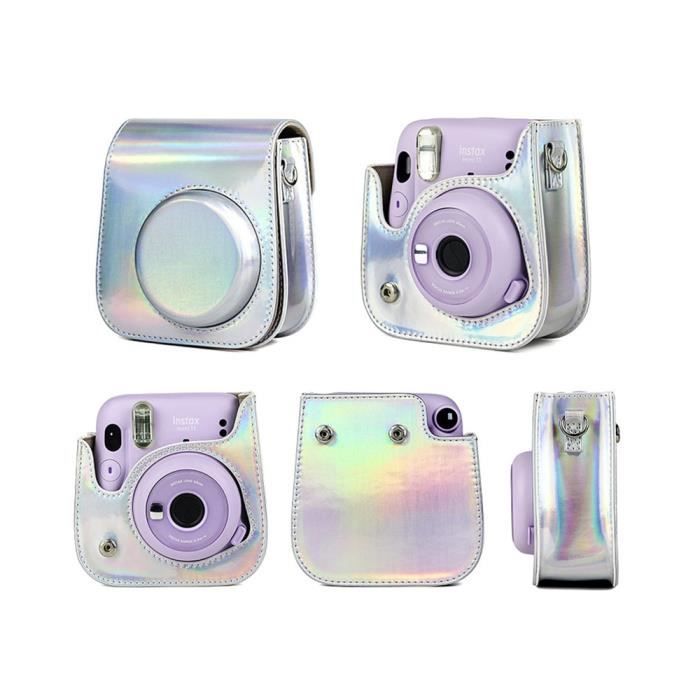 Étui en cuir PU pour appareil photo, sac à bandoulière licorne pour  Fujifilm Instax Mini 9 Mini 8 pochette de protection d'appareil photo à  Film