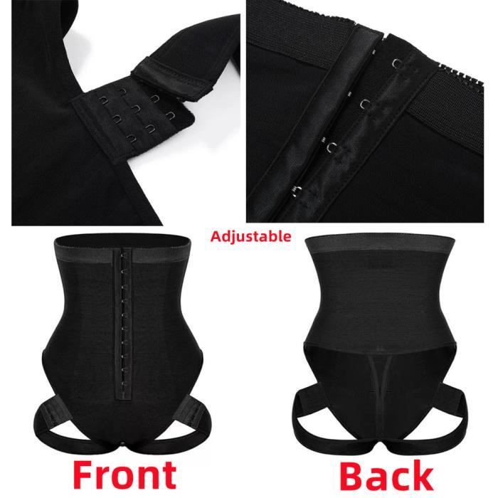 Ceinture De Sudation Femme UZSUZZ – Gaine Ventre Plat, Maintien Dos, Néoprène Noir Taille L