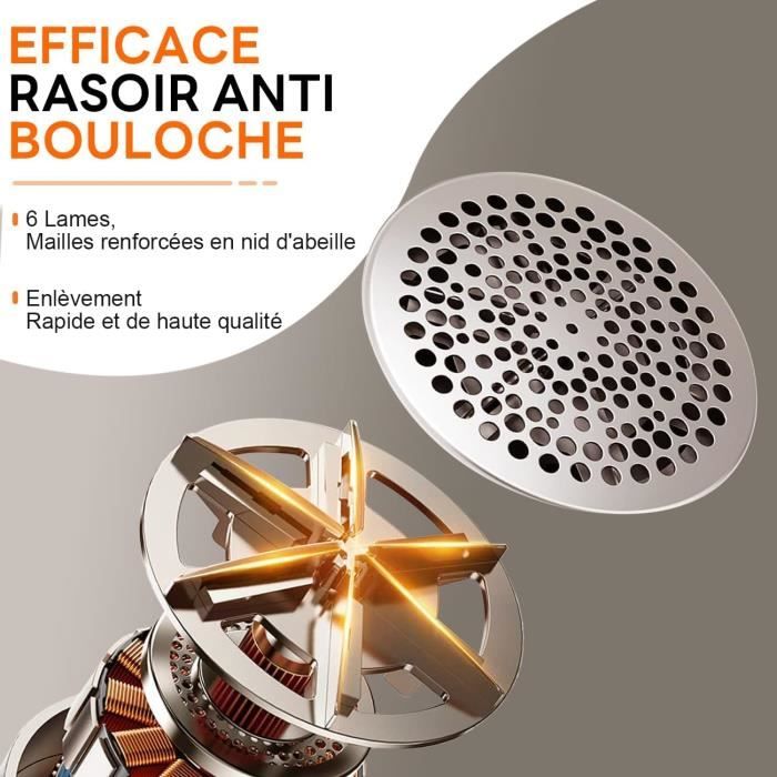 Rasoir Electrique Anti-Bouloche Rechargeable - TYRESES - 6 Lames - 3  Vitesses Ajustables - Cdiscount Electroménager
