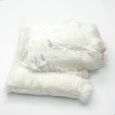 80x120CM Tapis De Chambre Canapé Salon Antidérapant Doux Confortable Laine Artificielle Blanc Sh08484-3