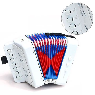 Accordéon 17 Touches 8 Basses Pour Enfants - Débutant, Avec Sangle - Bleu