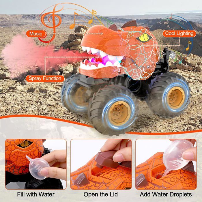Dinosaure Jouet 6 Packs- Voiture de Dinosaure Cadeaux et Jouets pour