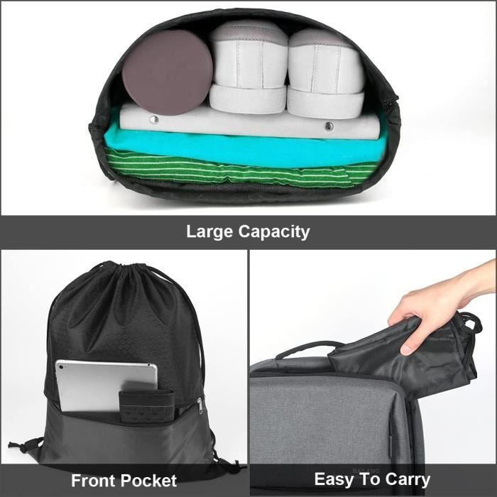 Sac Cordon De Sport tanche Pliable Sac Dos Cordon Unisexe