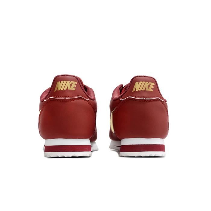 Nike cortez outlet leather homme rouge