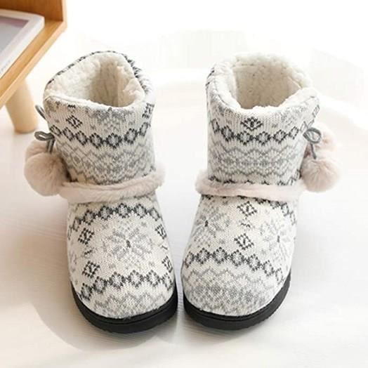 Chaussons boots deals fourrés femme