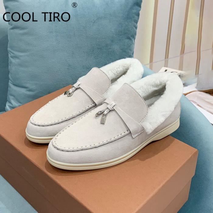 Mocassin shop femme fourrure