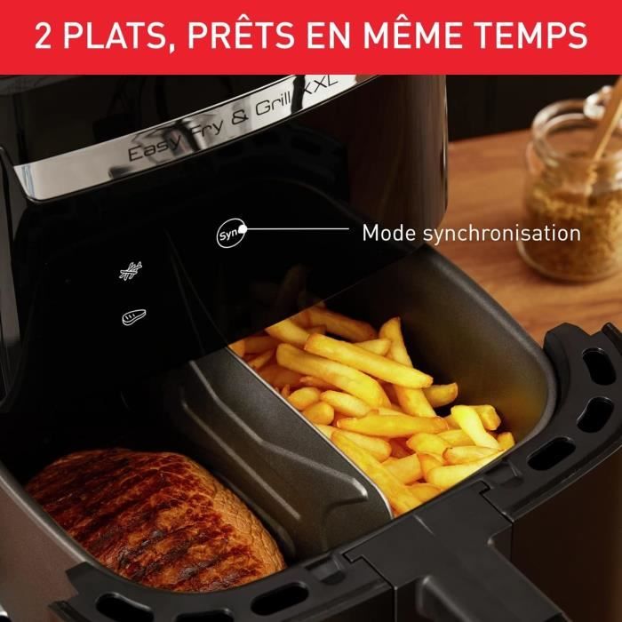 MOULINEX Dual Easy Fry & Grill : la première friteuse à air double tiroir  ! 