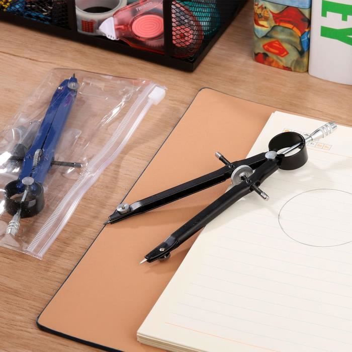 Compas Professionnel, 2pcs Compas Scolaire De Précision à Réglage