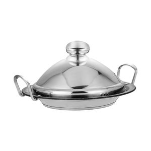 Tajine Induction et Vitro-céramique Traditionnel INOX Jaune 30,20 x 30,20 x 23 cm - Maison