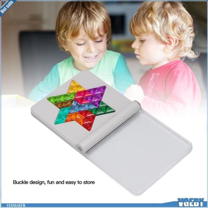 Puzzle Tangram Magnétique 3D – Jeu De Voyage Éducatif Avec Livret D'Idées – Dès 1 An
