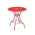 Table Bistro de Paris - F1304 - Fer finition rouge antique - L72xPR72xH75 cm-0