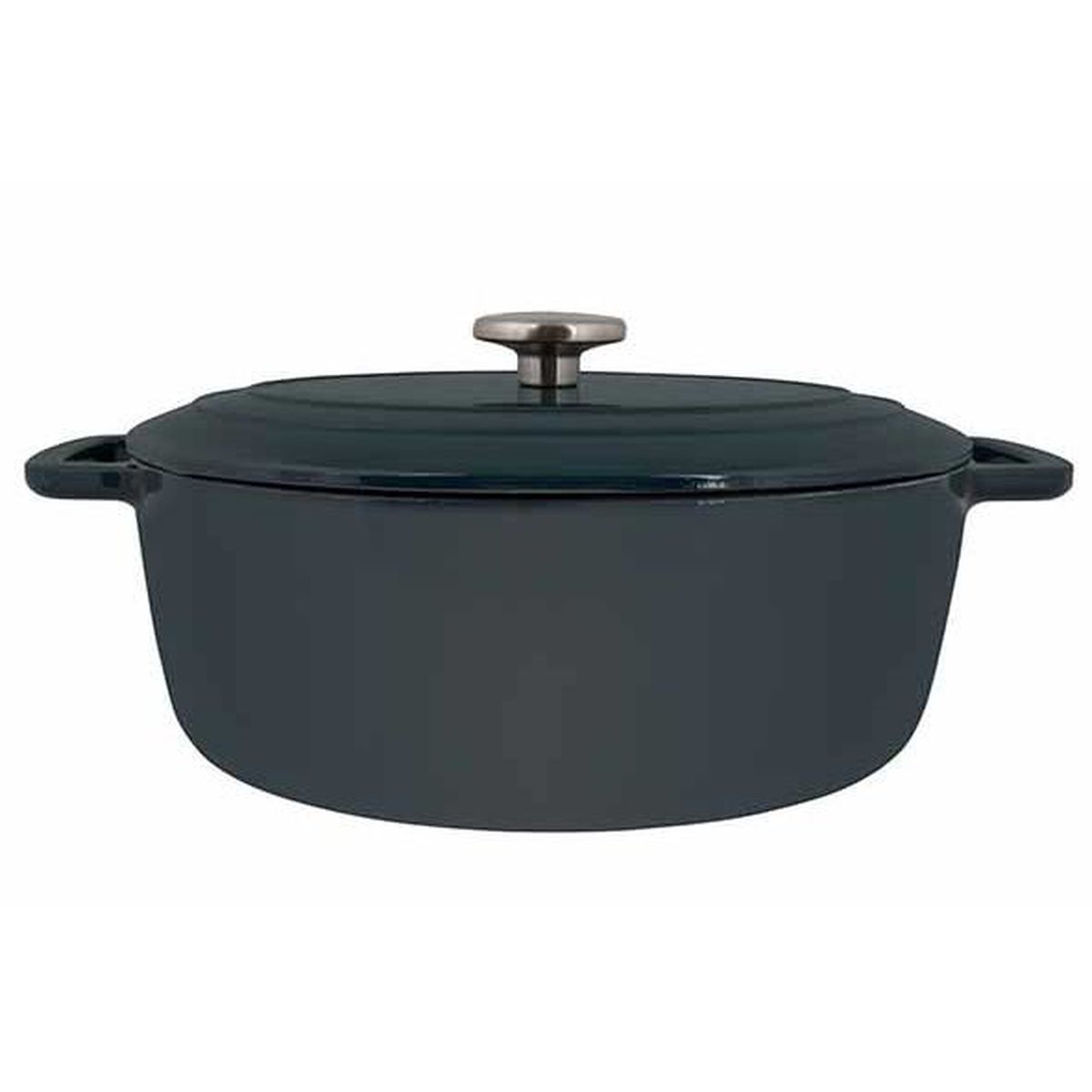 Cocotte En Fonte Émaillée Menastyl Colette Ovale 6.5L - Vert - Compatible Tous Feux Dont Induction - 8