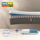 EMMA | Matelas Pack Original II 90x190 cm + Oreiller Original | Ressorts + Mousse à Mémoire de Forme | Confort Optimal | 5 Couches