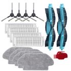 AIHONTAI A 15pcs - Brosse principale avec filtre lavable, brosse latérale pour aspirateur Robot Xiaomi Viomi SE V2 V2P