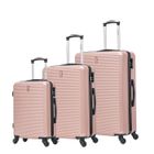 CELIMS FRANCE Set de Valise 3 Pièces | Valise CELIMS Weekend | Cabine + Moyenne + Grande | Ultra-Résistant | Roues 360 | Cadenas | Rose Gold