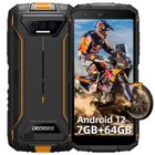 Smartphone DOOGEE S41PRO - Orange - 4+64Go - T-Flash 1TB - Android 13 - NFC - GPS - Déverrouillage du visage