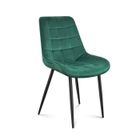Chaise - MARK ADLER - Prince 3.0 - Velours Vert - Pieds en Métal - Confort Optimal