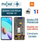 PHONEDROID Écran complet LCD + Tactile Xiaomi Redmi 10 Black + Outils, stock en France