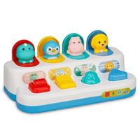 Pop Pp Jouet pour bébé à partir de 12 mois, jouet pop-up avec animaux et couleurs, jouet Montessori pour bébé, développement précoce