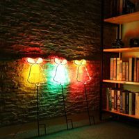 3 pcs -kit Petite Cloche en Forme de néon kit de lumière  Lumineuse décor à la Maison