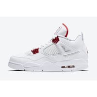 Basket Nike Jordan 4 Retro Red Metallic CT8527 112 Homme Chaussures Entraînement de Sport Blanc Rouge blanc rouge