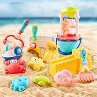TD® Ensemble de jouets de plage en caoutchouc souple d'été jouets de bain pour enfants non déformables jouets de plage