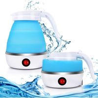 Bouilloire éLectrique Pliable 600 ml, Mini Bouilloire De Voyage, Bouilloire éLectrique En Silicone, Bouilloire Pliable, Bouilloire Portable Pour