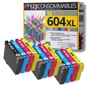 Lot De 8 Cartouches Compatibles Pour Epson WF2520NF WF2540 Etc. - 16XL - Multicolore