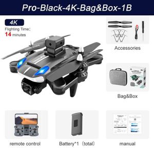 DRONE Sac noir PRO 4K-Nouveau Drone K8 Professionnel 4k 
