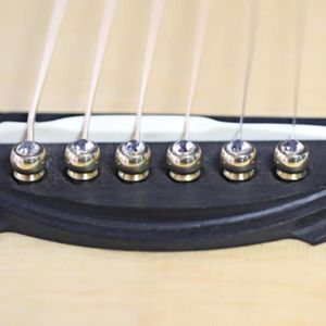 KIT OUTILS - PIÈCES 6pcs broches de pont de guitare en laiton avec des