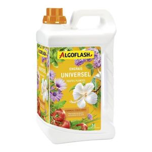 ENGRAIS Engrais liquide universel 5 litres ALGOFLASH fleurs plantes arbres arbustes légumes gazon