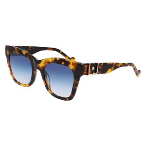 Lunettes De Soleil Liu Jo Femme - Modèle Cat Eye LJ689S 001, Noir Et Doré, Neuves Avec étiquettes