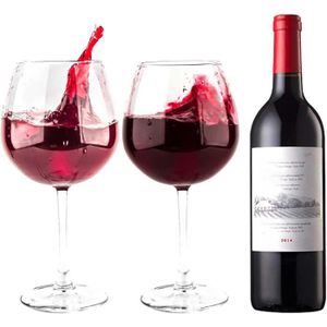 Verre à vin Lot de 2 Grands verres à Vin (750 ml-25 oz). Verres à Vin Rouge Géants et Verres à Vin Blanc, Verres Cocktail, Verres.[G177]