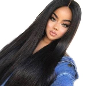 Femmes Longues Coiffure Avant Noir Perruques De Cheveux Synthétiques Pour Les Femmes Noires Perruque 482