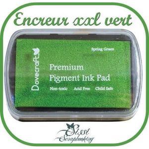 ENCREUR ENCRE GRAND FORMAT VERT TAMPON SCRAPBOOKING