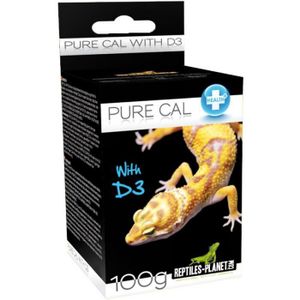 COMPLÉMENT ALIMENTAIRE Hygiène et Santé  Reptiles Pure Cal avec D3 100g -  REPTILES-PLANET