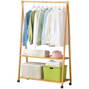 /Étag/ère /à Chaussures /à 3 Niveaux,9 Crochets Amovibles,Assemblage Facile,Portemanteau Portant Pour Garder Vos v/êtements et Organiser Chaussures Leader Accessories 183CM Porte-Manteaux Marron Vintage