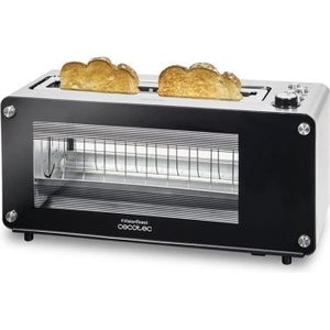 Grille-pain cecotec big toast double acier, 2 fentes courtes extra larges,  1000 w CECOTEC 03084 Pas Cher 