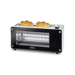 Grille-pain cecotec big toast double acier, 2 fentes courtes extra larges,  1000 w CECOTEC 03084 Pas Cher 