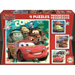 PUZZLE Puzzle progressif CARS - Garçon et Fille - A parti