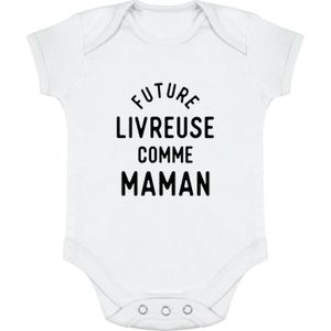 BODY body bébé | Cadeau imprimé en France | 100% coton | Future livreuse comme maman